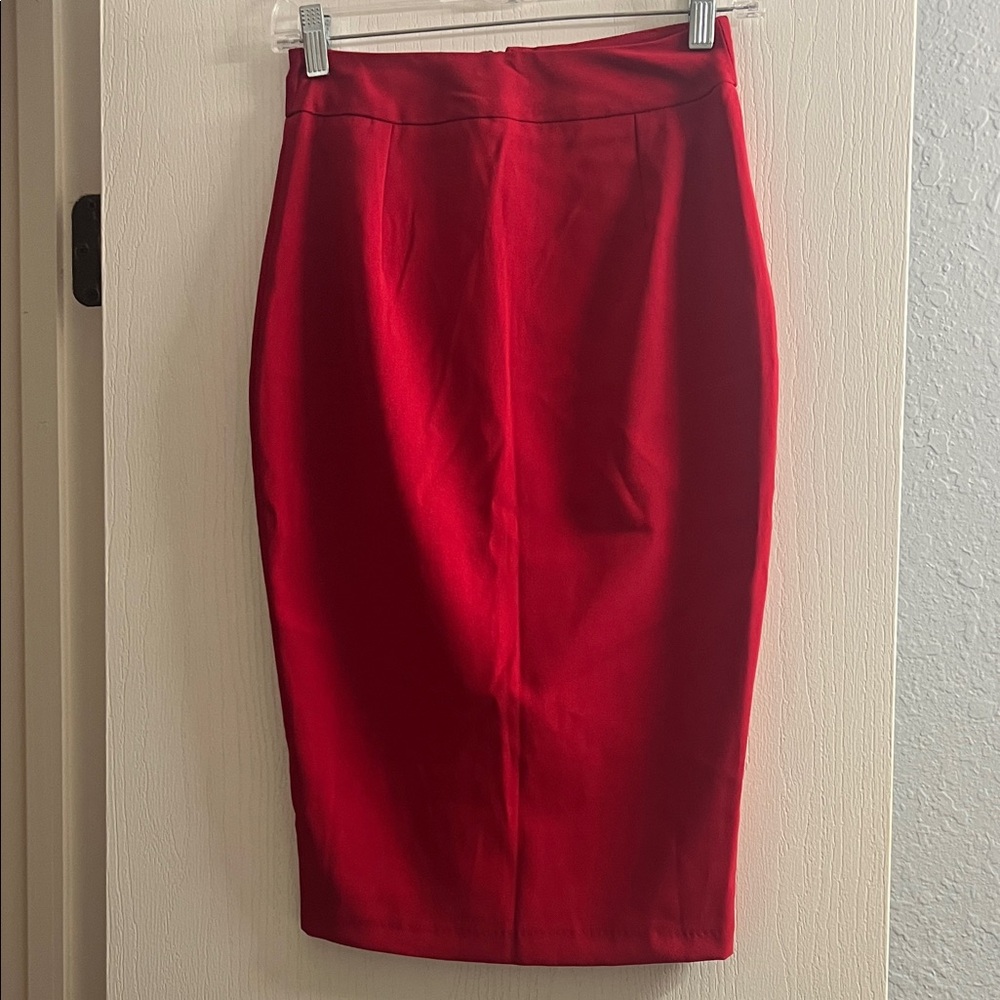 ASOS Vibrant Red Pencil Skirt